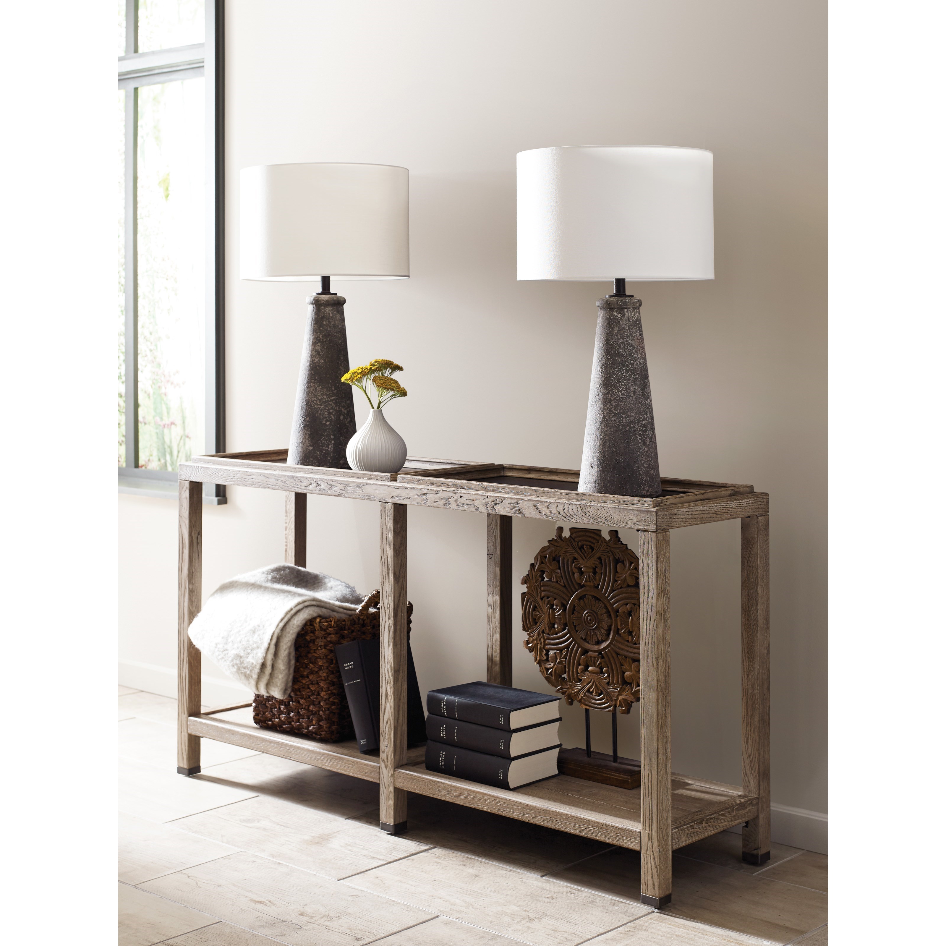 Kincaid Furniture Trails Elements Console Table with Two Removable